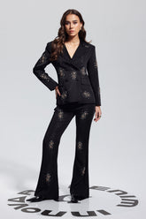 Lachlan Hosenset mit Strass-Revers